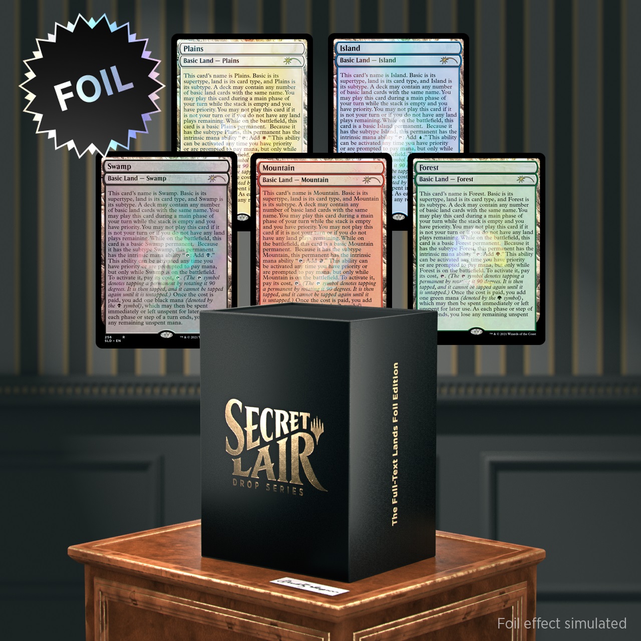 【Secret Lair】The Full-Text Lands Foil Edition