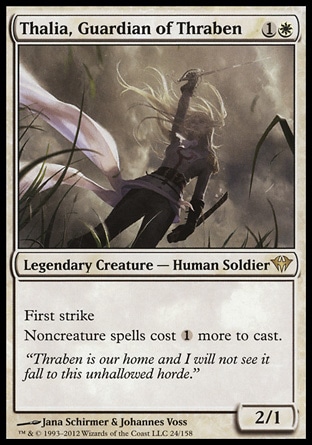 【ENG】《瑟班守護者莎利雅/Thalia, Guardian of Thraben》[黑影籠罩]