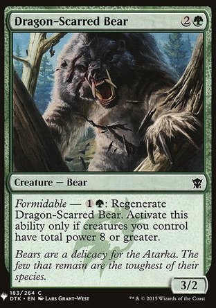 【ENG】《龍痕熊/Dragon-Scarred Bear》[神秘補充包]