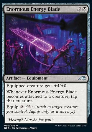 【ENG】《龐巨能量刃/Enormous Energy Blade》[神河：霓朝紀]