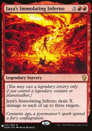 【ENG】《雅亞的燃焰煉獄/Jaya's Immolating Inferno》[The List]