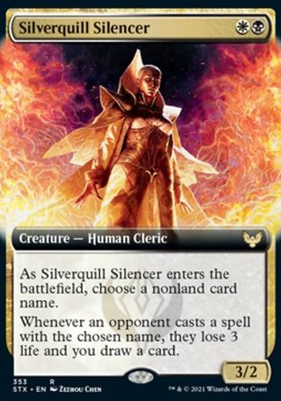 【ENG】《銀毫銷音僧/Silverquill Silencer》[斯翠海文：魔法學校]